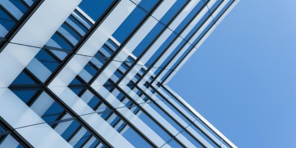 Building glass reflection