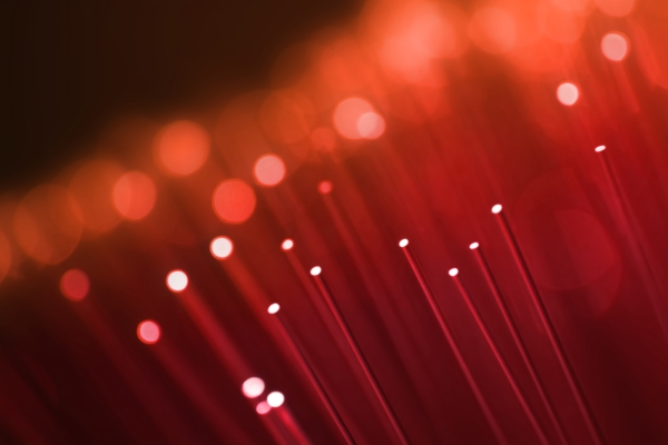 Red Fibre Optic Wires