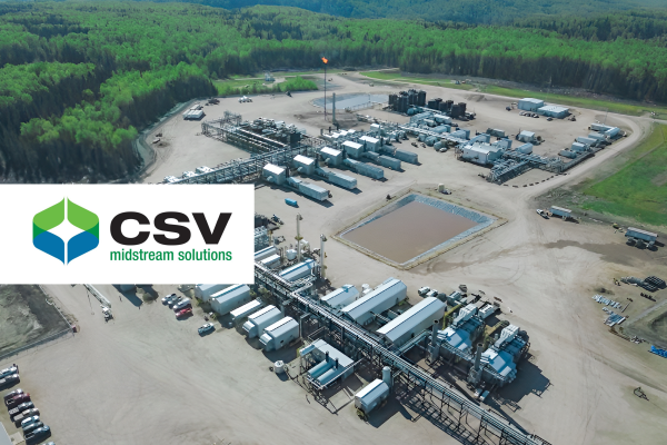 CSV logo on top of photo of facilities