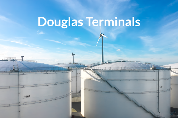 photo of terminals plus Douglas Terminals in text