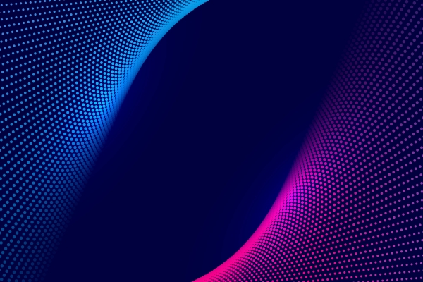 Abstract mesh dots blue and pink