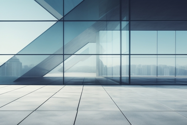 concrete and glass building