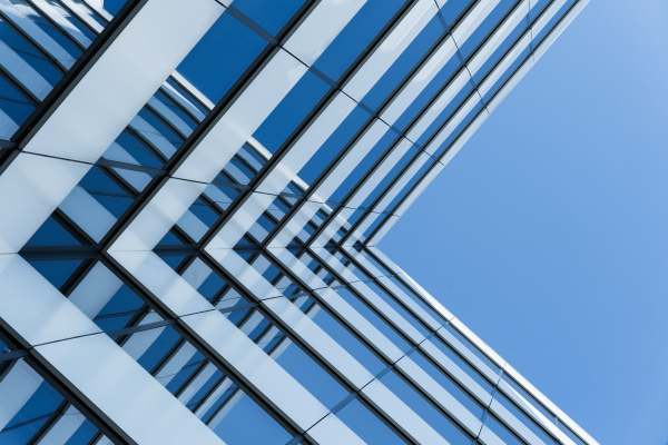 Building glass reflection