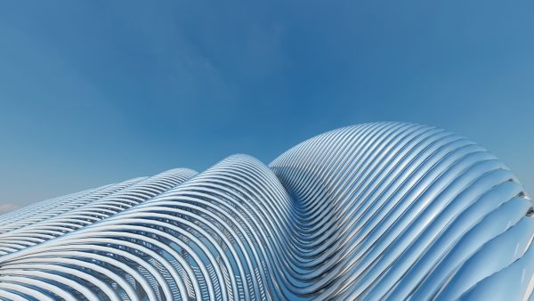 Curved twist building exterior